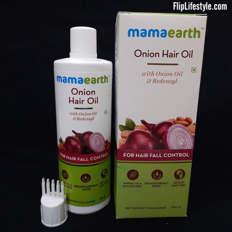 Mamaearth Onion Hair Oil Review - Hair Fall Control Oil